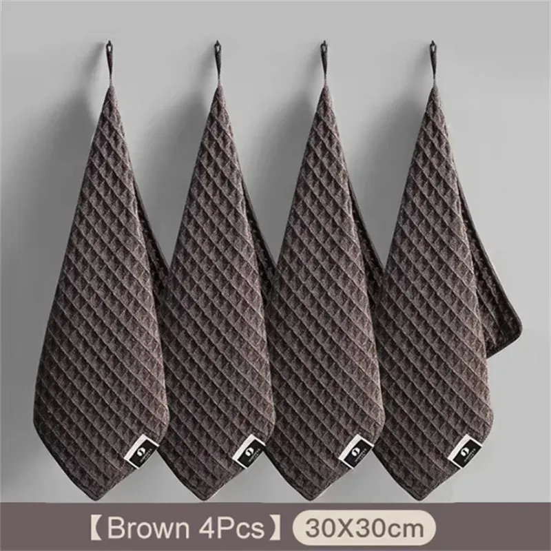 Serviettes de nettoyage en microfibre super absorbantes pour bar à café, lot de 4 9