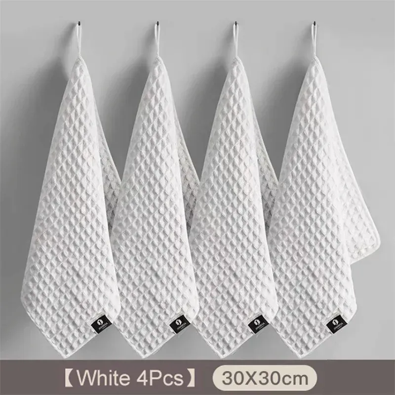 Serviettes de nettoyage en microfibre super absorbantes pour bar à café, lot de 4 10