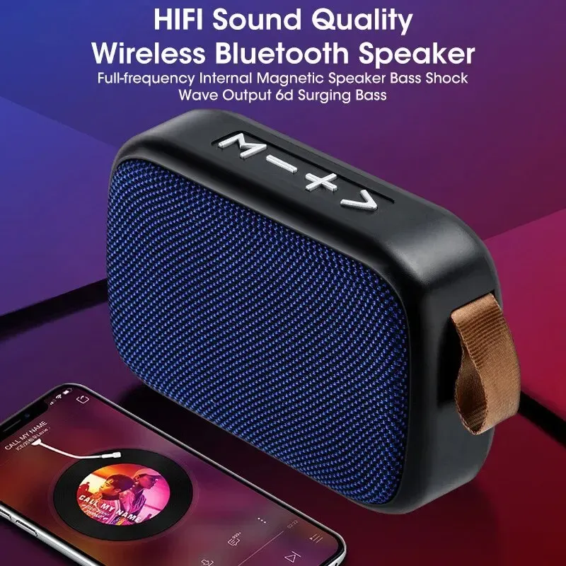 Mini haut-parleur Bluetooth sans fil portable à basses intenses, à usage extérieur ou domestique