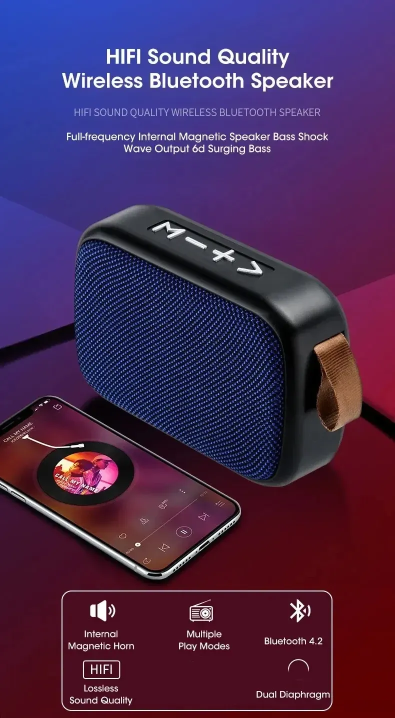 Mini haut-parleur Bluetooth portable en situation