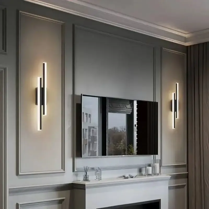 Applique murale LED en cuivre avec abat-jour acrylique pour chambre à coucher 4