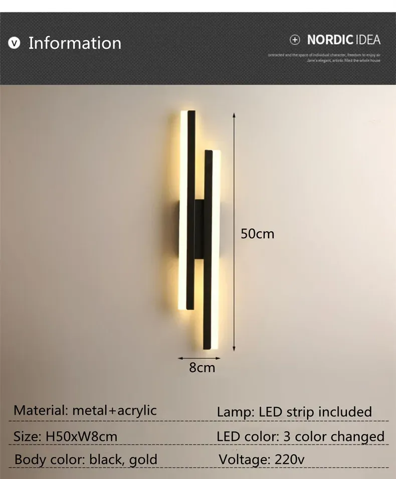 Ambiance nocturne avec applique murale LED