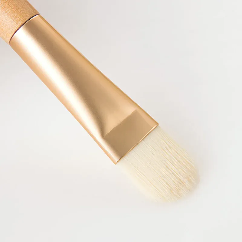 Brosse à masque facial à poils doux et plats, pour le nettoyage du visage et l'application du fond de teint et des anti-cernes 3