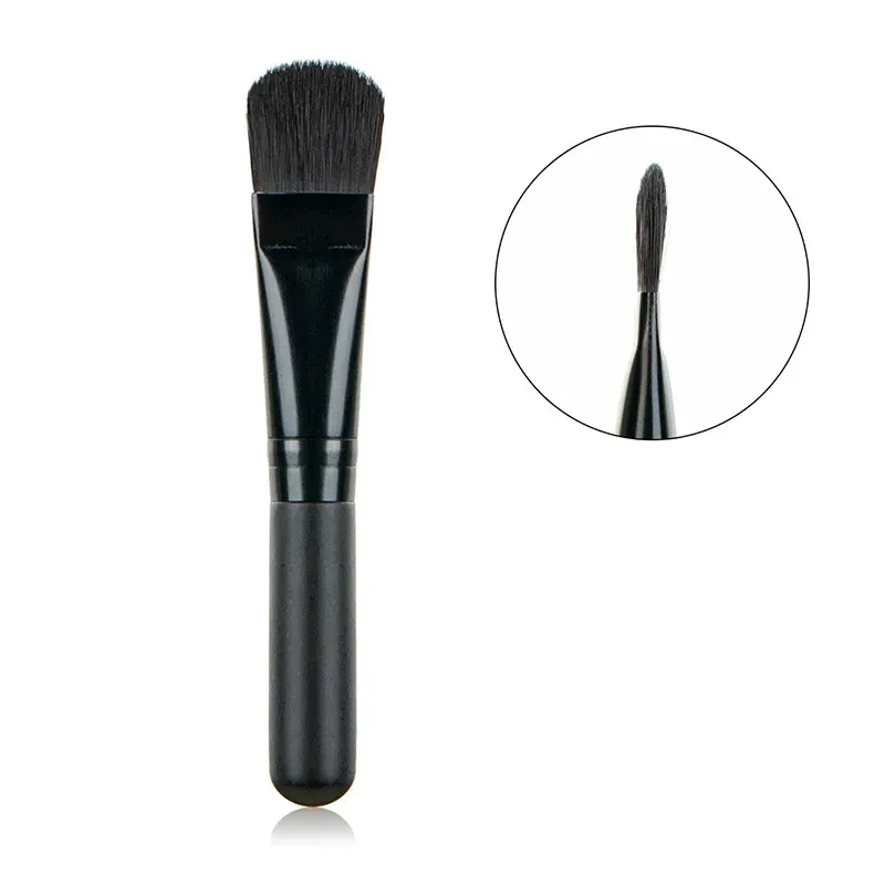 Brosse à masque facial à poils doux et plats, pour le nettoyage du visage et l'application du fond de teint et des anti-cernes 5