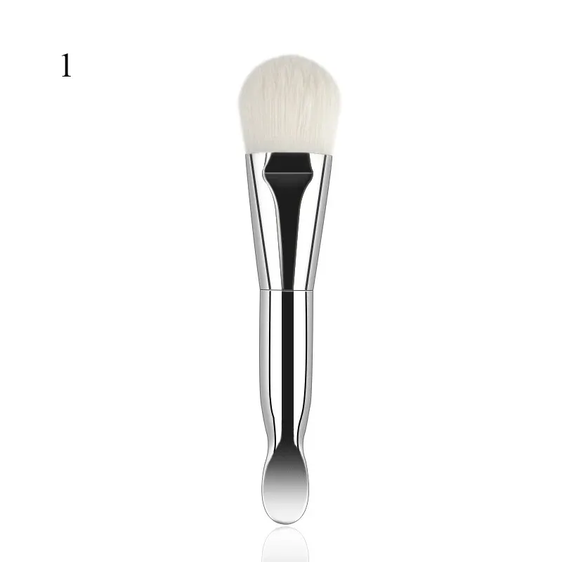 Brosse à masque facial à poils doux et plats, pour le nettoyage du visage et l'application du fond de teint et des anti-cernes 7