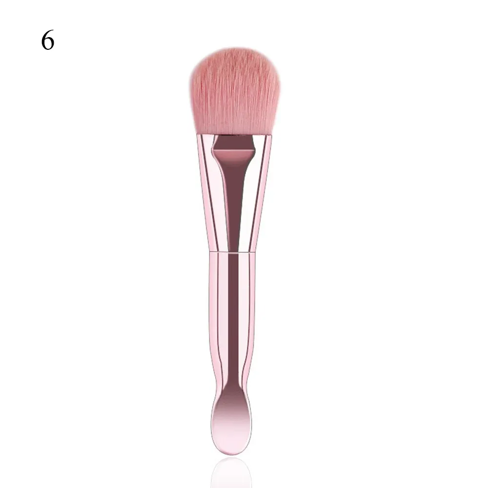 Brosse à masque facial à poils doux et plats, pour le nettoyage du visage et l'application du fond de teint et des anti-cernes 10
