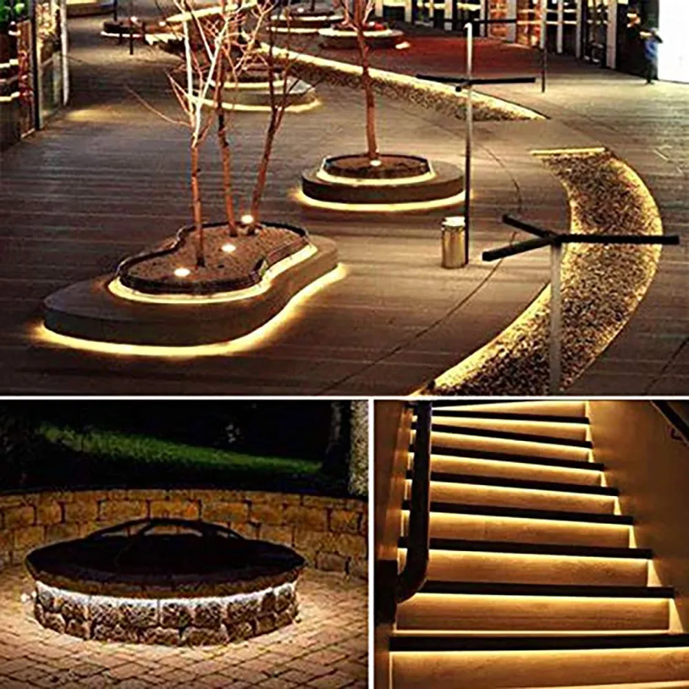 Bande LED solaire étanche pour décoration extérieure