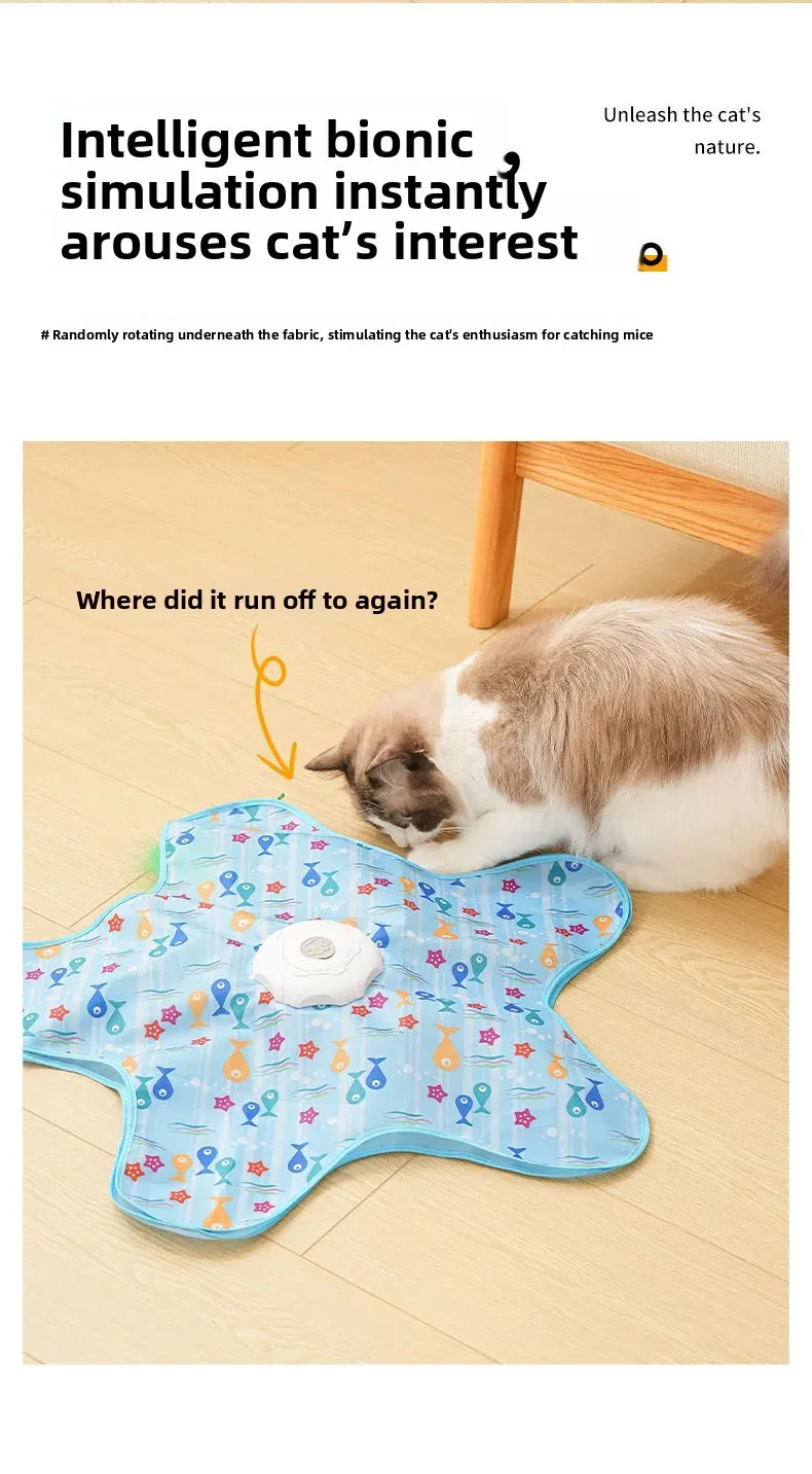 Tapis à double couche du jouet pour chat