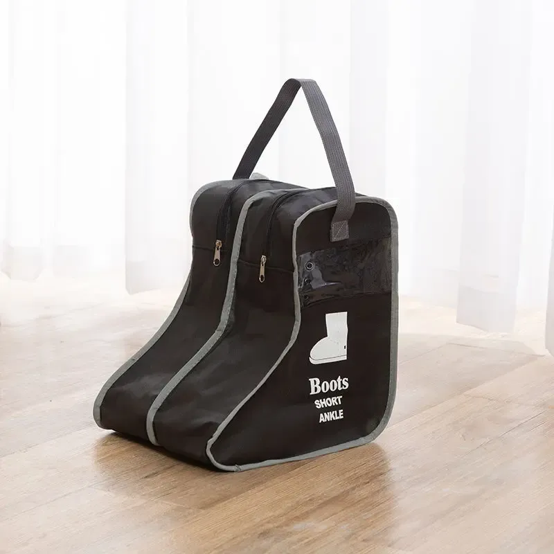 Sac de rangement pour chaussures avec housse anti-poussière pour bottes de pluie, pochette de voyage portable à fermeture éclair 9
