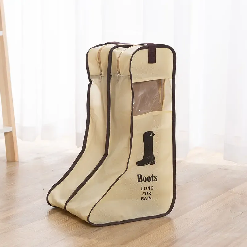 Sac de rangement pour chaussures avec housse anti-poussière pour bottes de pluie, pochette de voyage portable à fermeture éclair 15