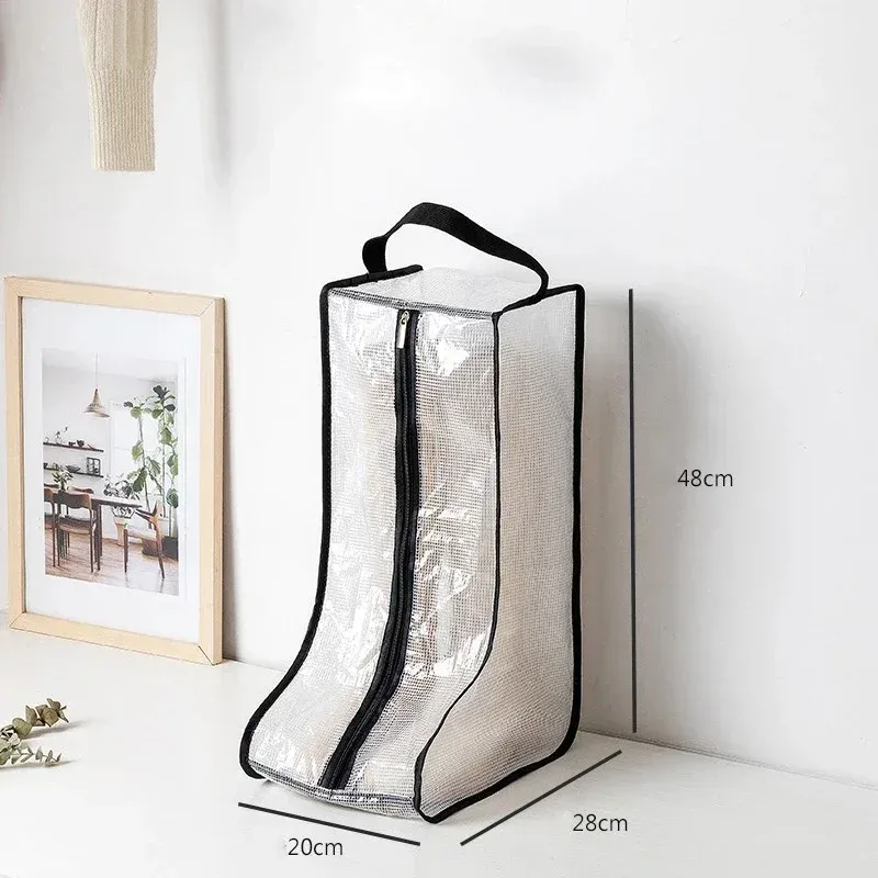 Sac de rangement pour chaussures avec housse anti-poussière pour bottes de pluie, pochette de voyage portable à fermeture éclair 10