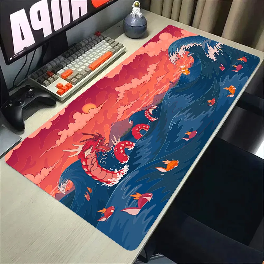 Grand tapis de souris Pokémon Anime 900 × 400 mm XXL pour bureau et gaming 8