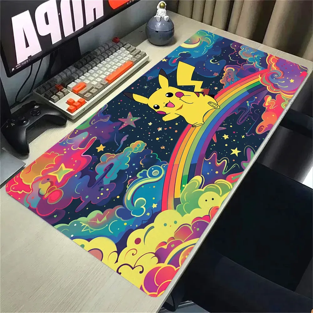 Grand tapis de souris Pokémon Anime 900 × 400 mm XXL pour bureau et gaming 16