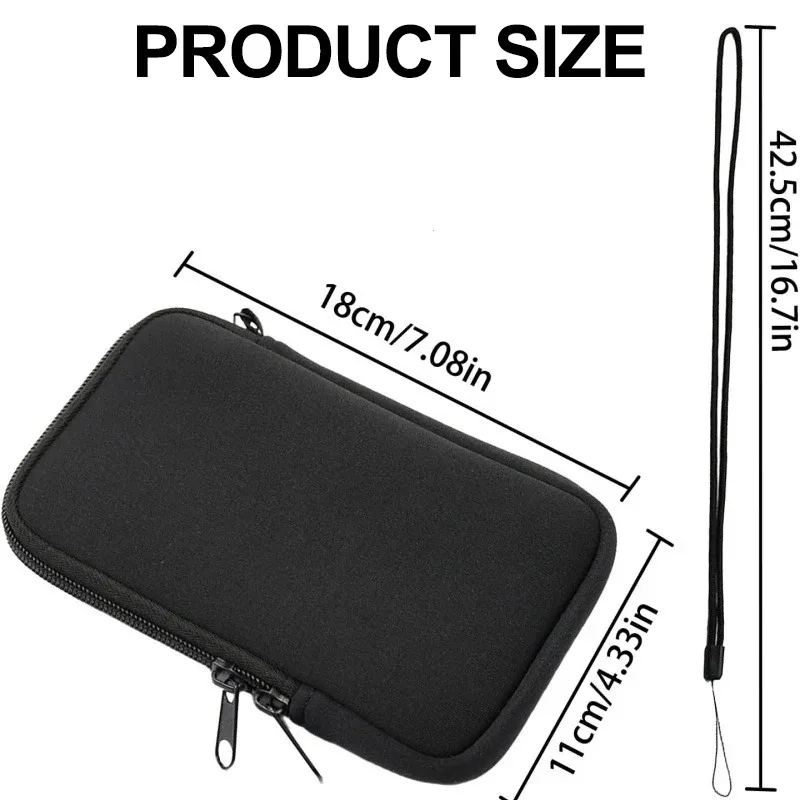 Pochette téléphone en néoprène avec cordon, vue d'ensemble