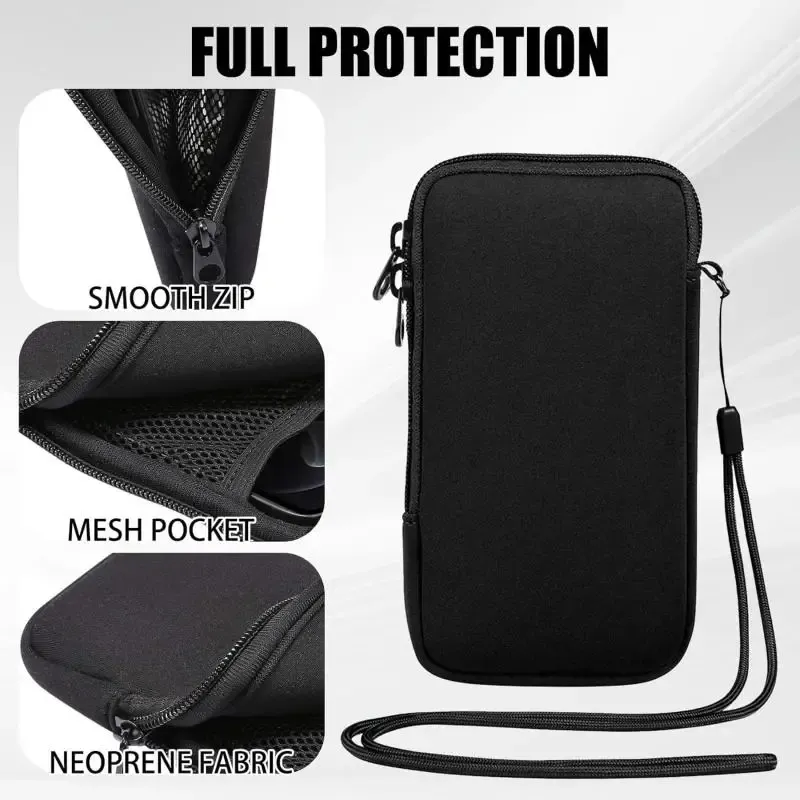 Pochette téléphone en néoprène, mise en situation nomade