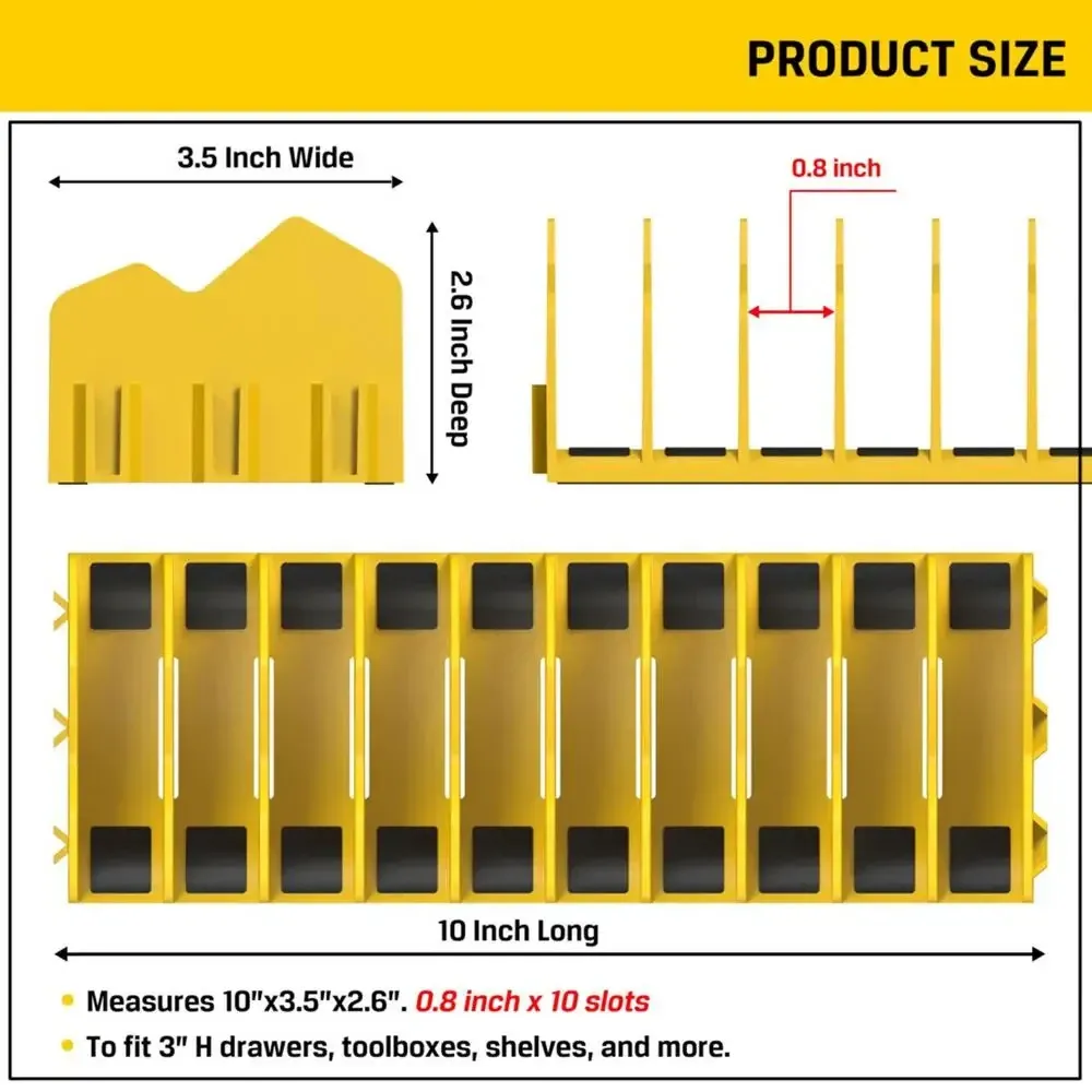 Support de rangement compact pour pinces à épiler, robuste, d'une capacité de 10 pinces 6