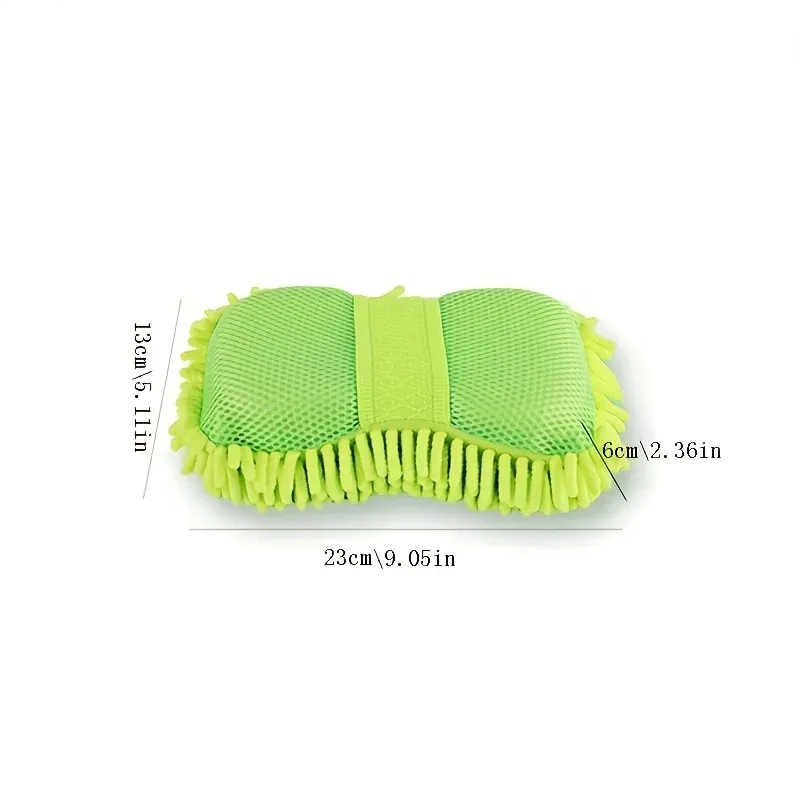 Éponge de lavage automobile en microfibre, brosse de nettoyage et de detailing, serviette et gants de lavage auto 2