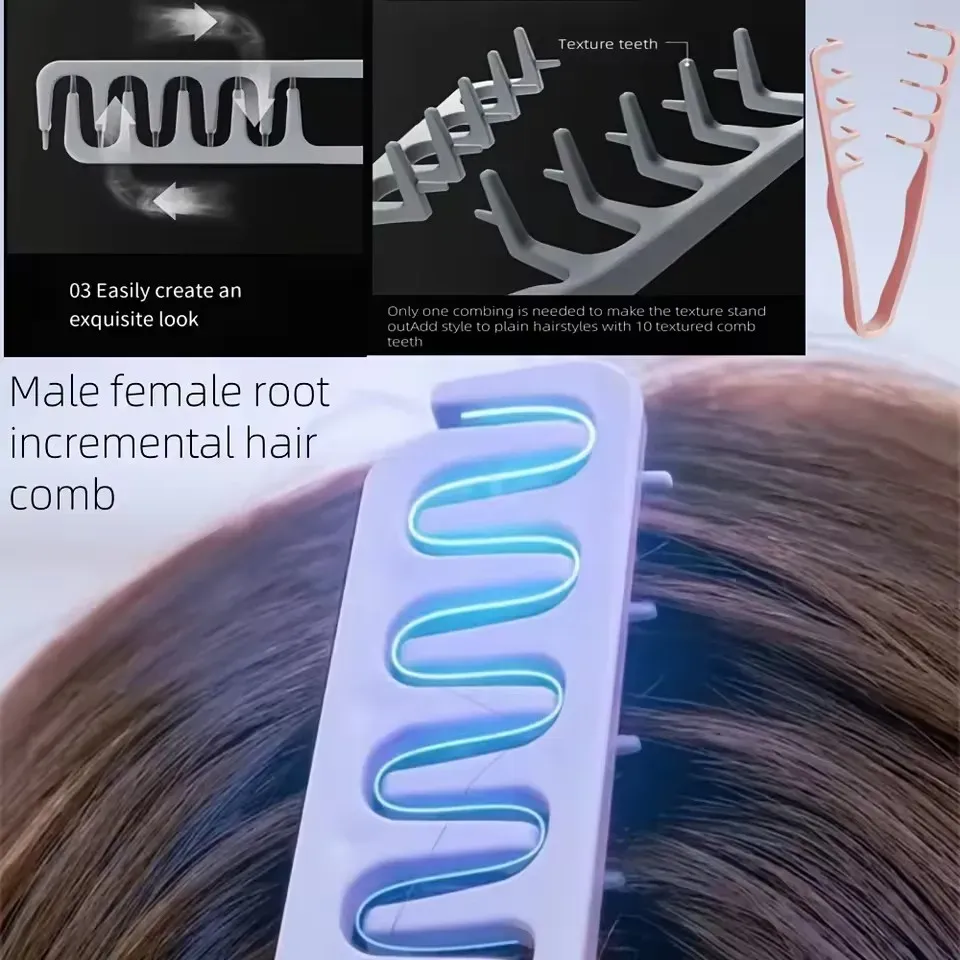 Peigne volumisant en situation d'utilisation