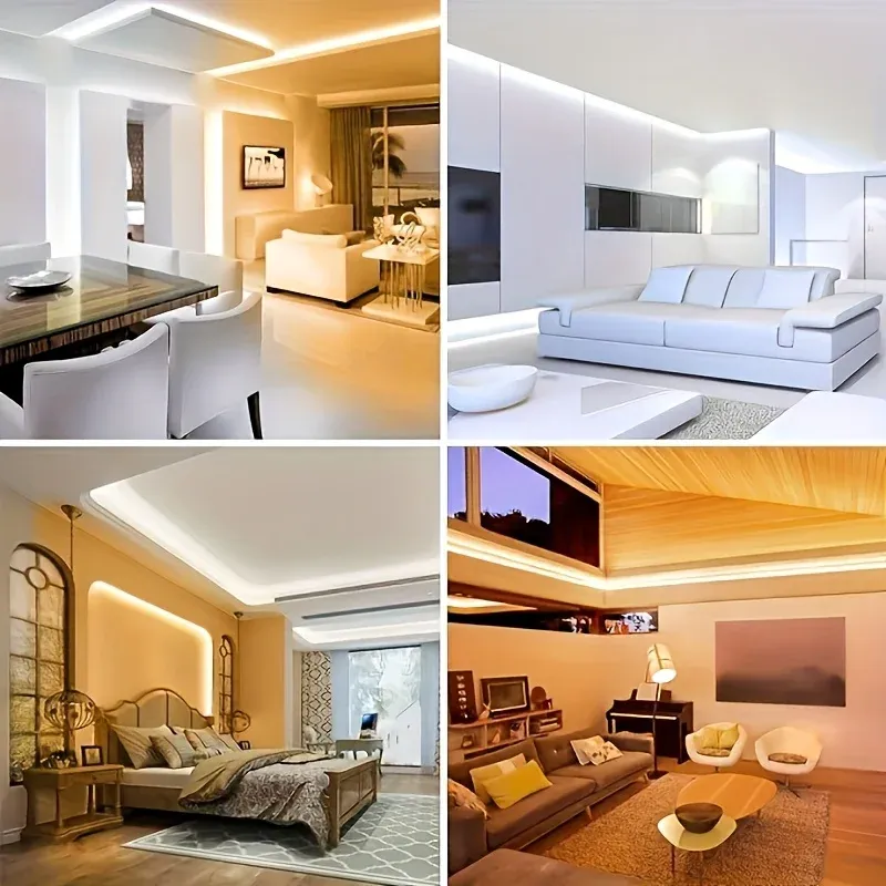 Bandes lumineuses LED blanches, finition