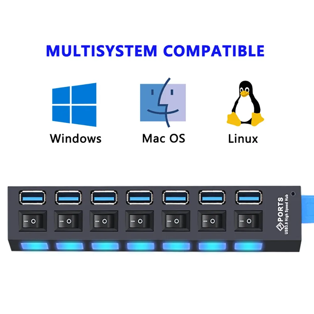 Vue détaillée du répartiteur USB