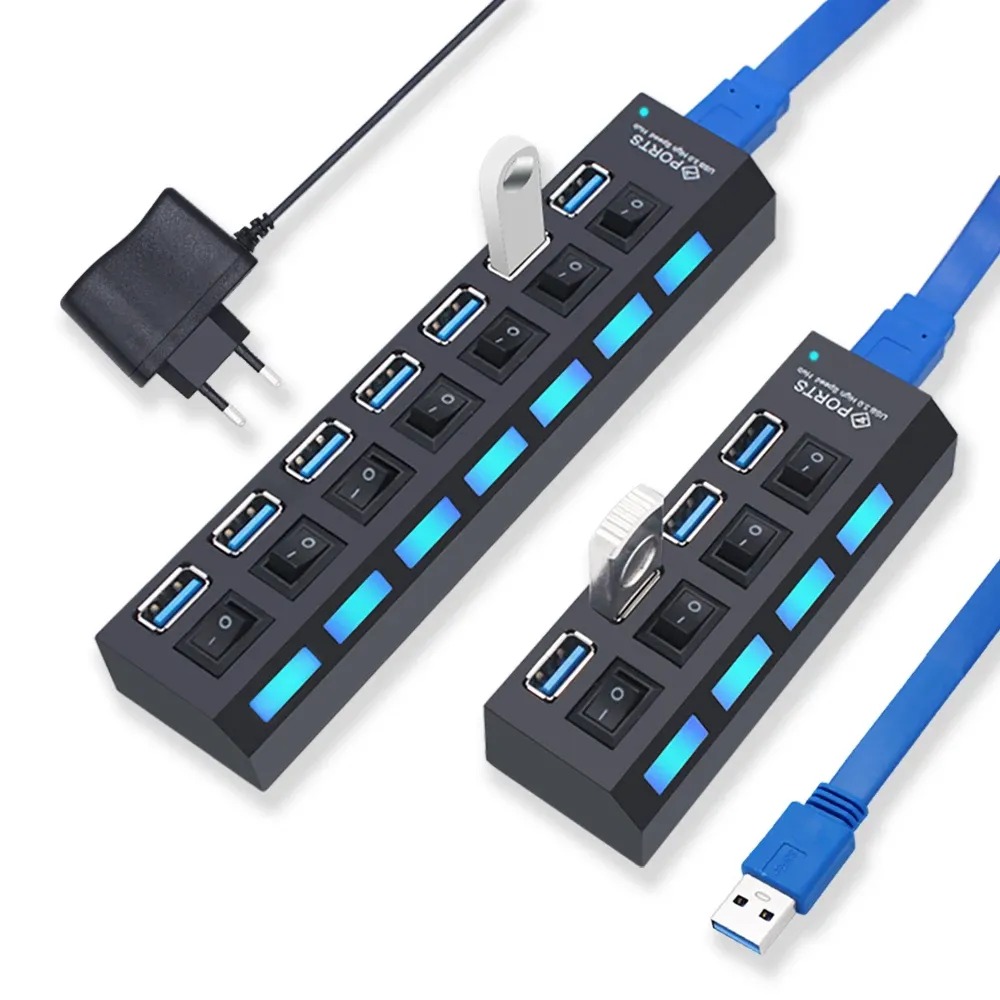 Vue détaillée du répartiteur USB