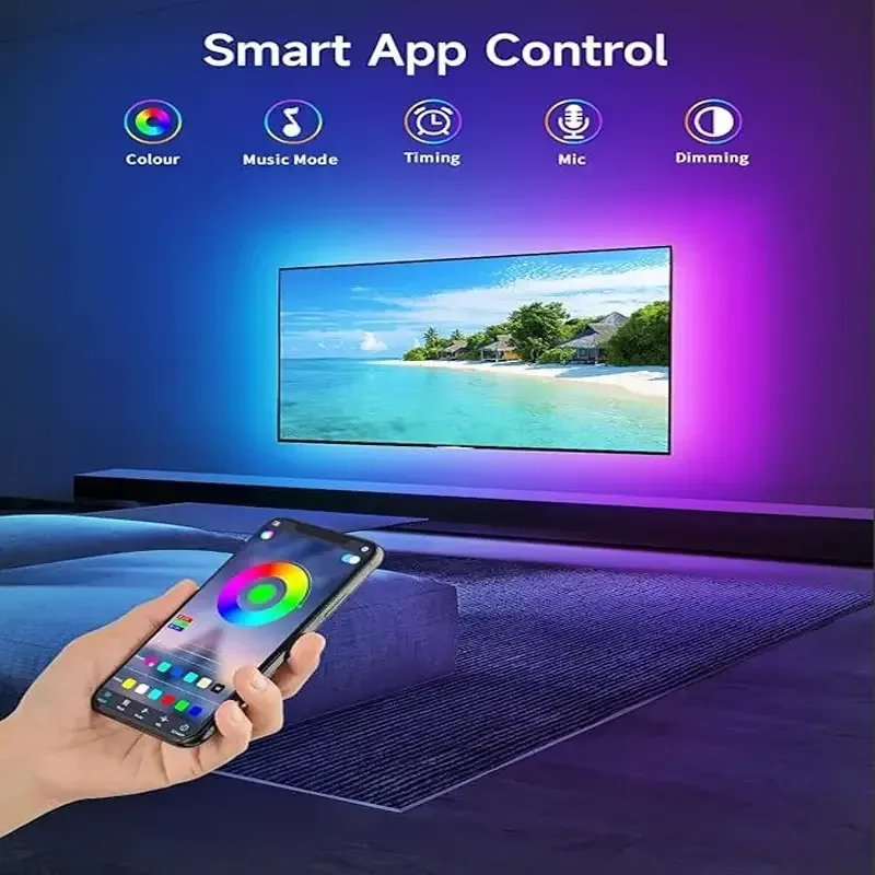 Détail des bandes LED RGB Bluetooth