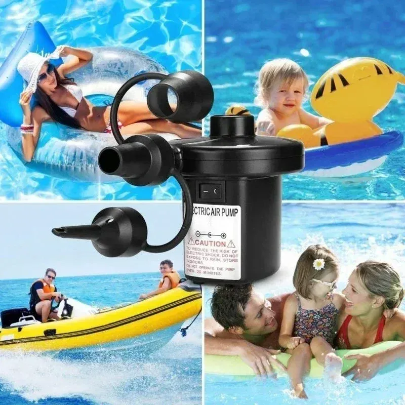 Pompe à air électrique portable haute pression, gonflage et dégonflage rapides pour matelas pneumatiques, bateaux gonflables et flotteurs de piscine 5