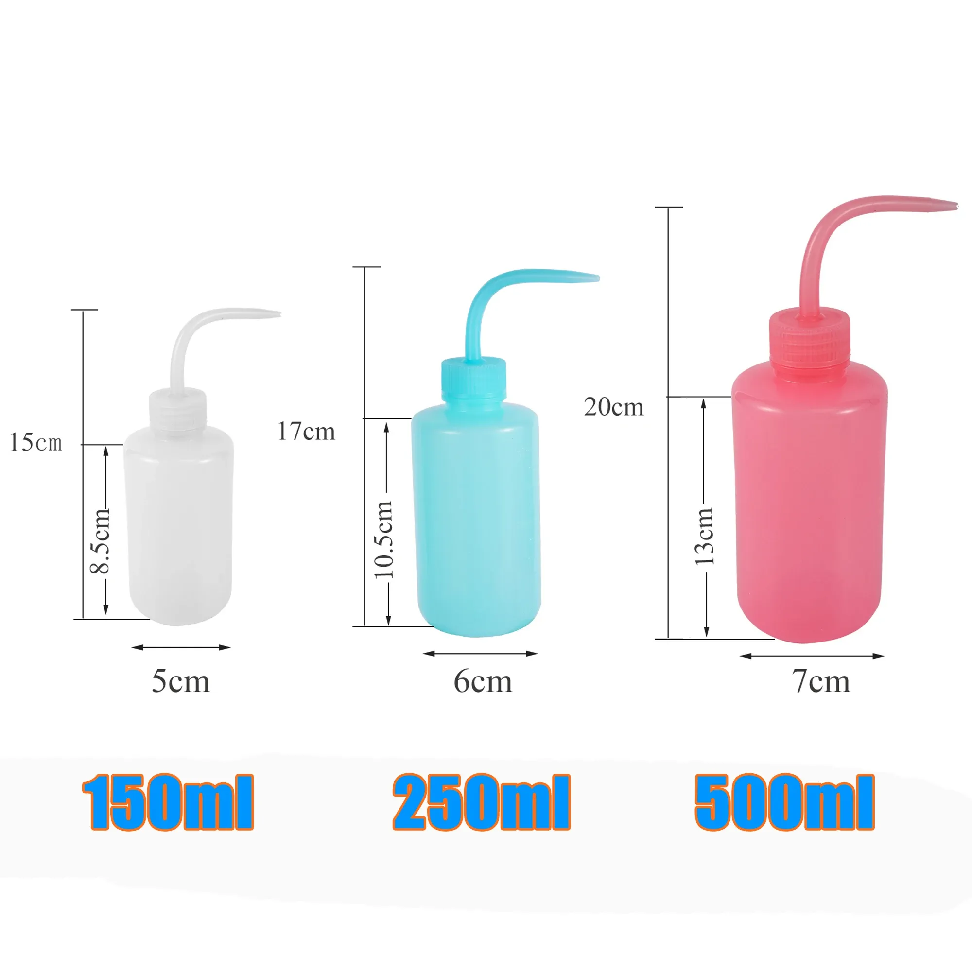 Bouteille souple en plastique 150/250/500 ml, arrosoir à pression, distributeur d'huile et de sauce, flacon de nettoyage 2