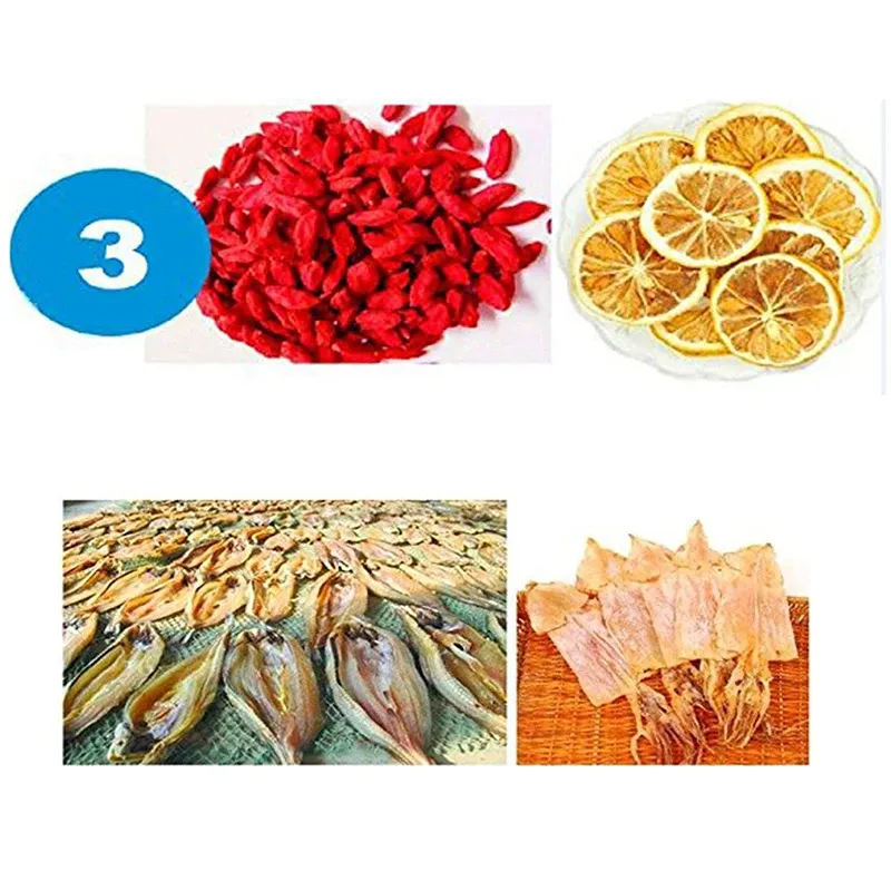 Filet de séchage pliable à 3 niveaux pour poissons, fleurs et plantes 3
