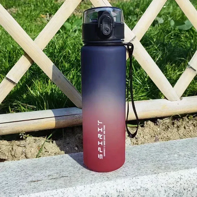 Gourde de sport de 1 litre, grande capacité, unisexe, gourde portable en plastique pour l'été, idéale pour les voyages et les activités de plein air, fitness 8
