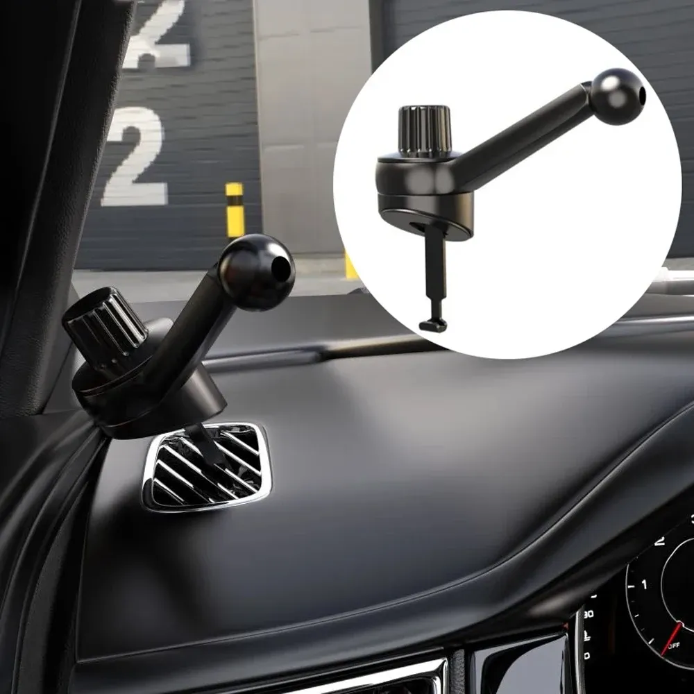 Support universel McGiLLon pour grille d'aération de voiture, base à rotule de 17 mm, crochet spiralé pour grille d'aération, support de téléphone portable pour GPS
