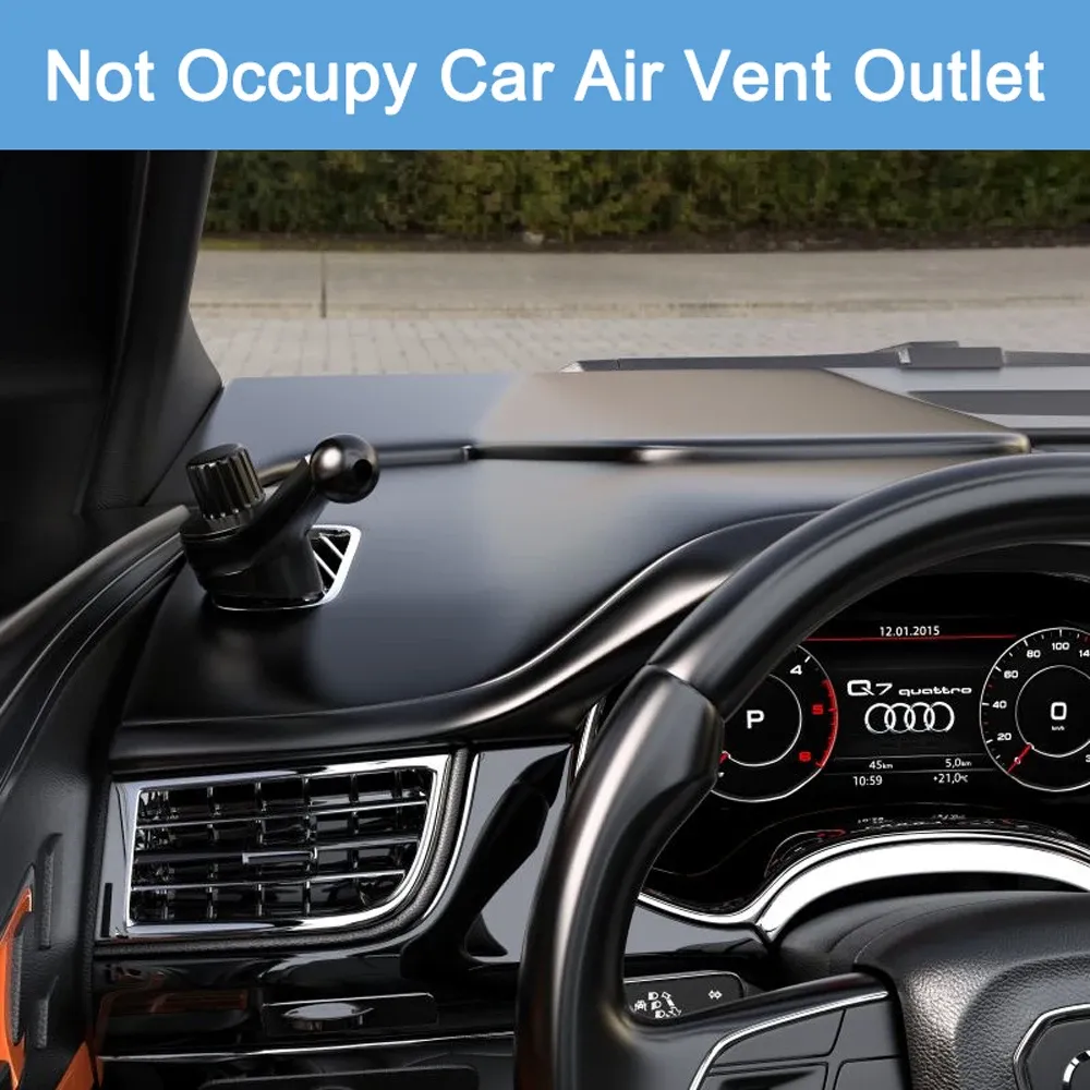 Support de téléphone pour voiture, vue latérale