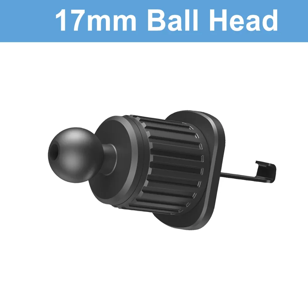 Support universel McGiLLon pour grille d'aération de voiture, base à rotule de 17 mm, crochet spiralé pour grille d'aération, support de téléphone portable pour GPS 10