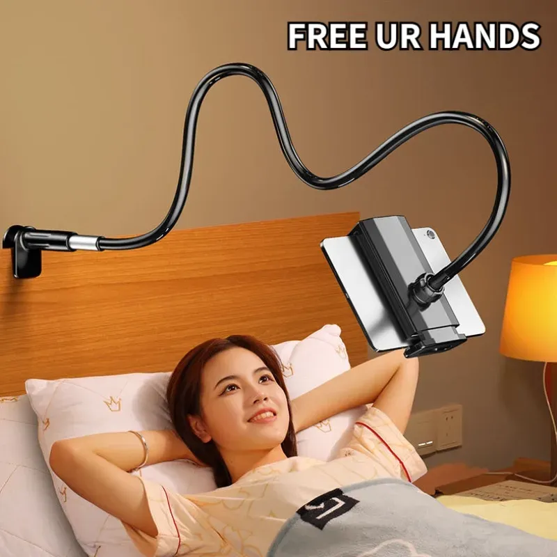 Support paresseux pour téléphone portable et tablette iPad, fixation pour chevet ou bureau en porte-à-faux