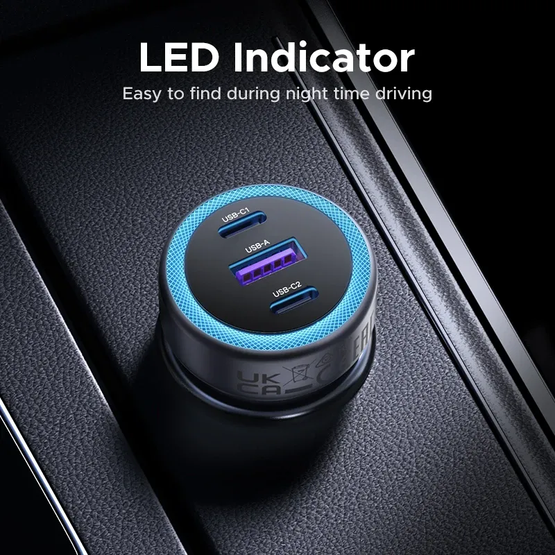 UGREEN Chargeur de voiture USB-C PD 30 W, charge rapide pour iPhone 15, 16 et 17 5