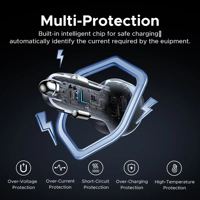 UGREEN Chargeur de voiture USB-C PD 30 W, charge rapide pour iPhone 15, 16 et 17 6