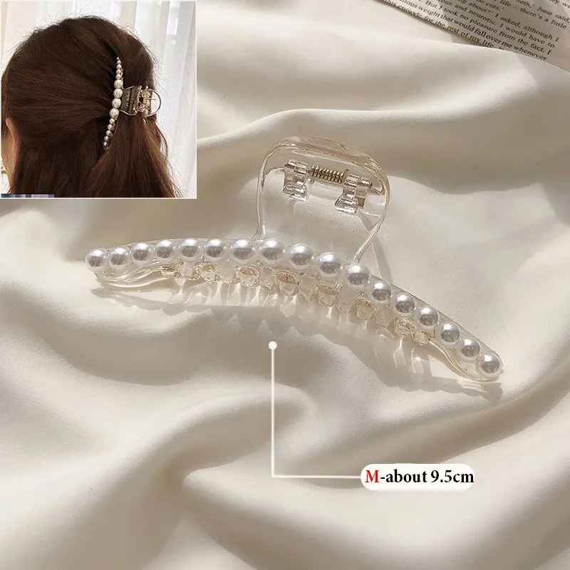 Pince à cheveux géométrique ajourée en métal pour femme 27