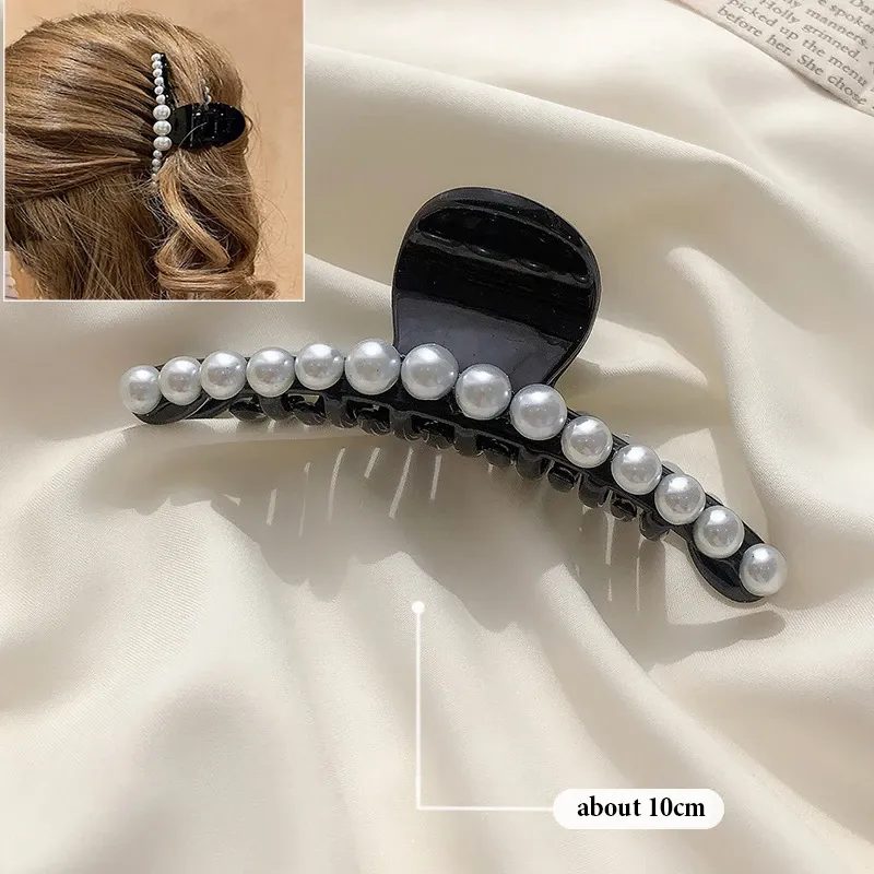 Pince à cheveux géométrique ajourée en métal pour femme 23