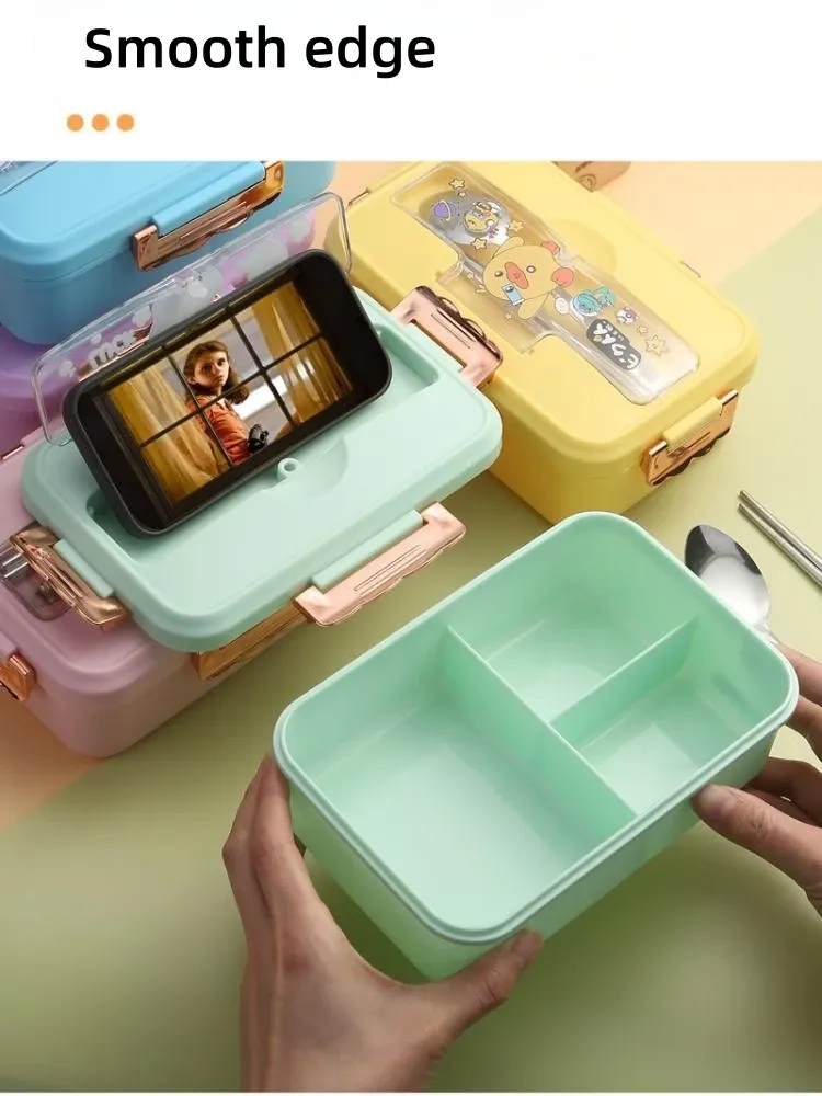 Boîte à déjeuner Bento dinosaure, compartiments