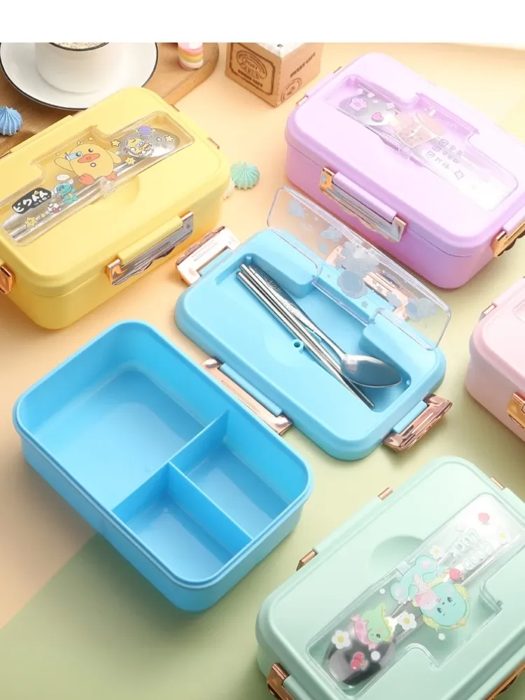 Boîte à déjeuner Bento dinosaure, détail des couleurs