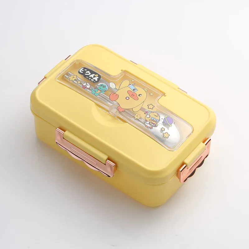 Boîte à déjeuner Bento pour enfants avec motif dinosaure kawaii, 3 compartiments, format sandwich et collation 11