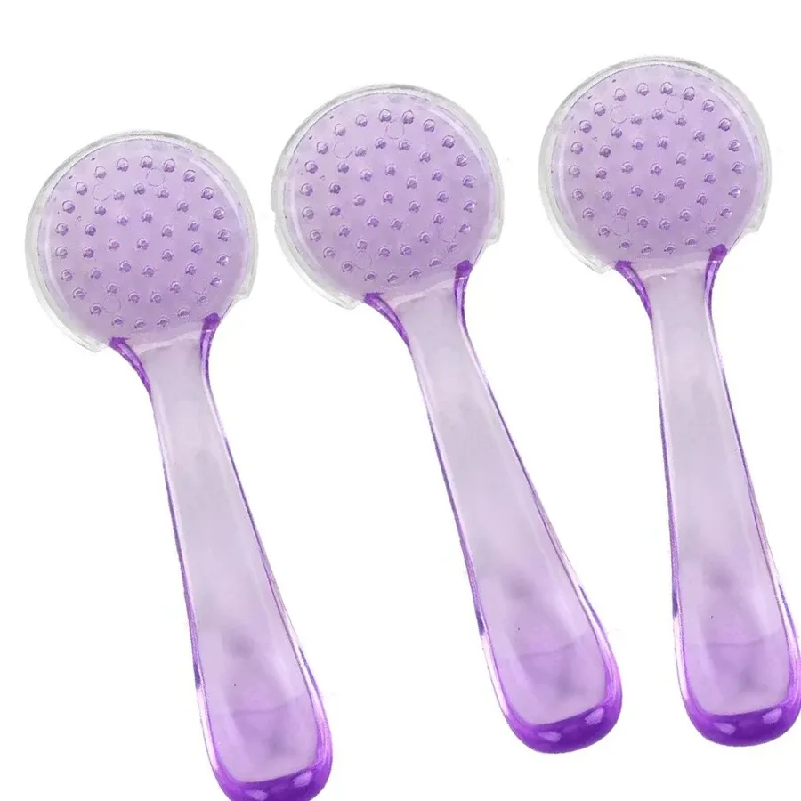 Brosse nettoyante pour le visage à manche acrylique, poils doux, lot de 3 8