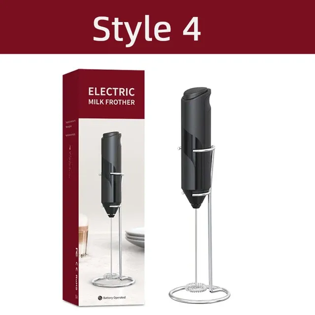 Mousseur à lait électrique portatif, mini fouet à boisson alimenté par batterie pour café 7