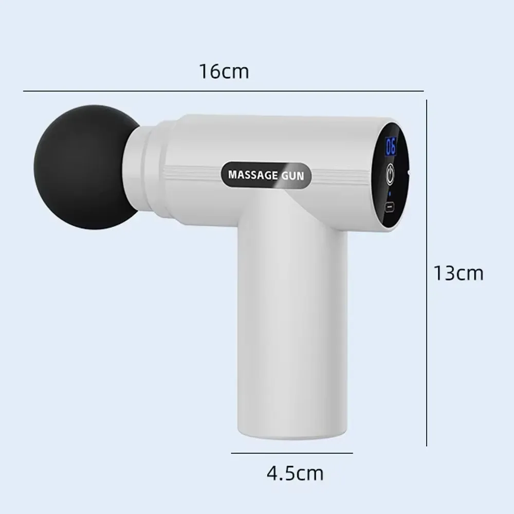 Mini pistolet de massage vibrant USB pour la relaxation musculaire et le fascia, équipement de fitness, pistolet de massage pour le cou 6
