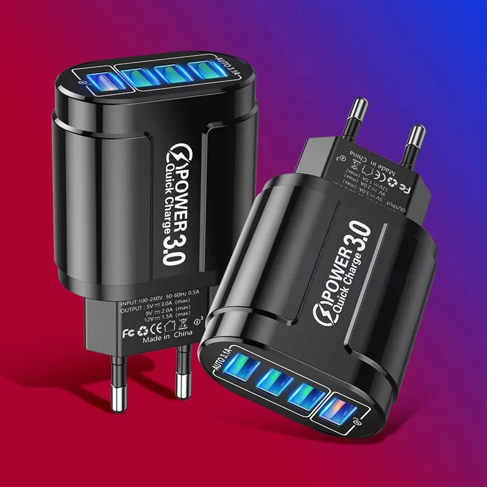 Chargeur de voyage portable à charge rapide, finitions