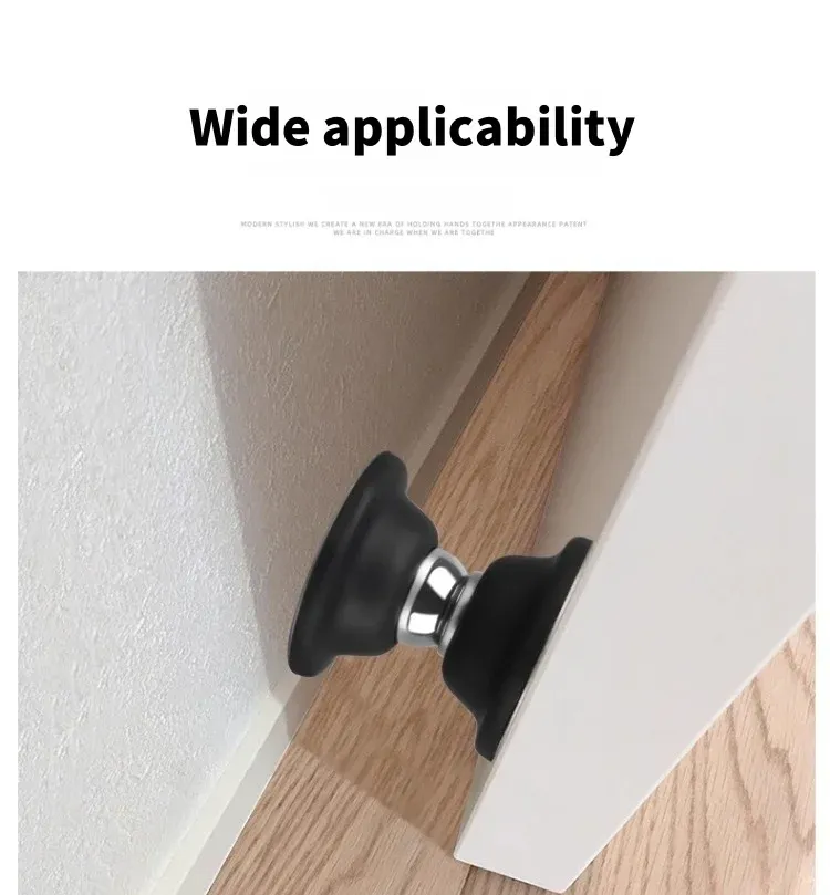 Butée de porte en silicone, mise en situation