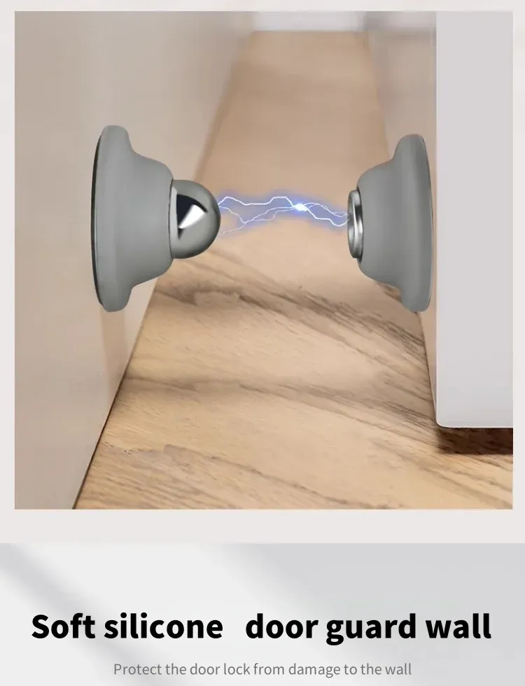 Butée de porte en silicone, protection anti-collision