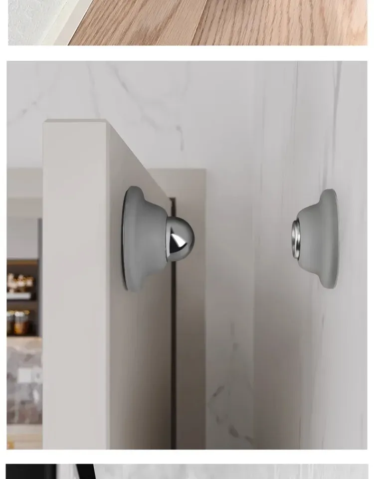 Butée de porte en silicone, protection des murs