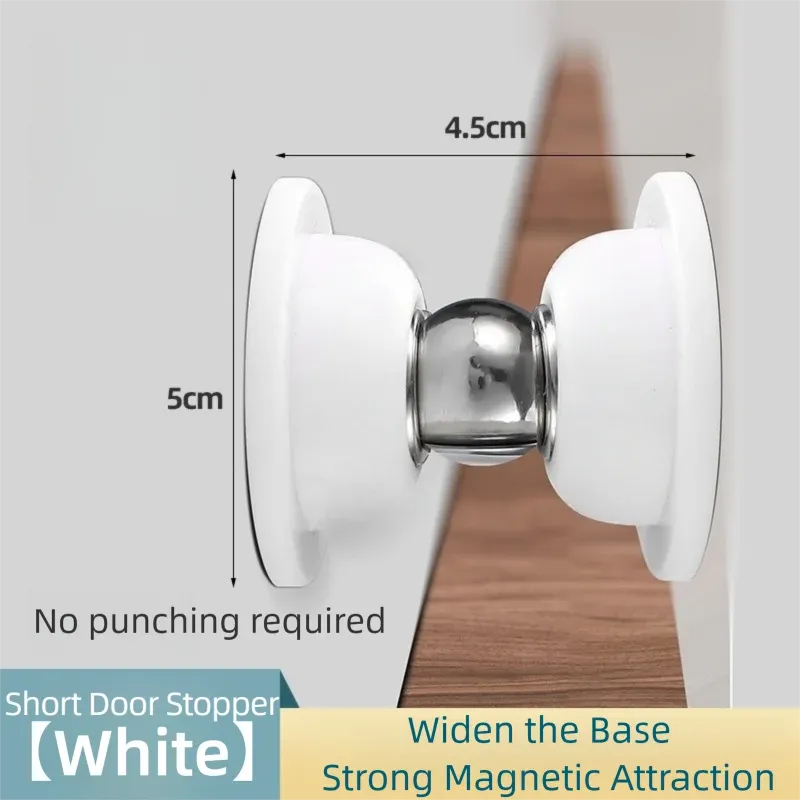 Butée de porte magnétique en silicone à fixation tactile, anti-collision et silencieuse, pour hôtel et domicile 7