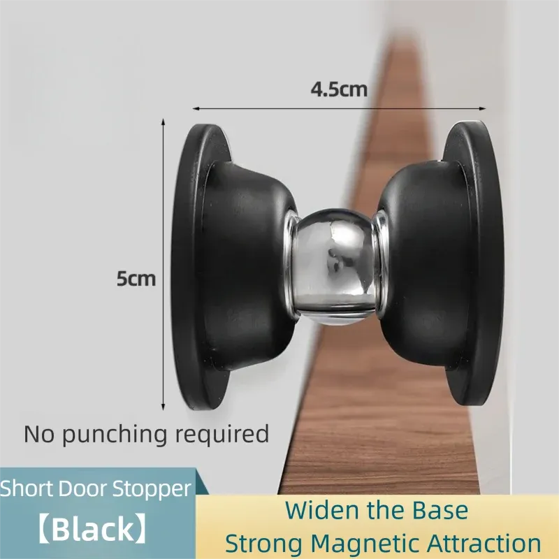 Butée de porte magnétique en silicone à fixation tactile, anti-collision et silencieuse, pour hôtel et domicile 8